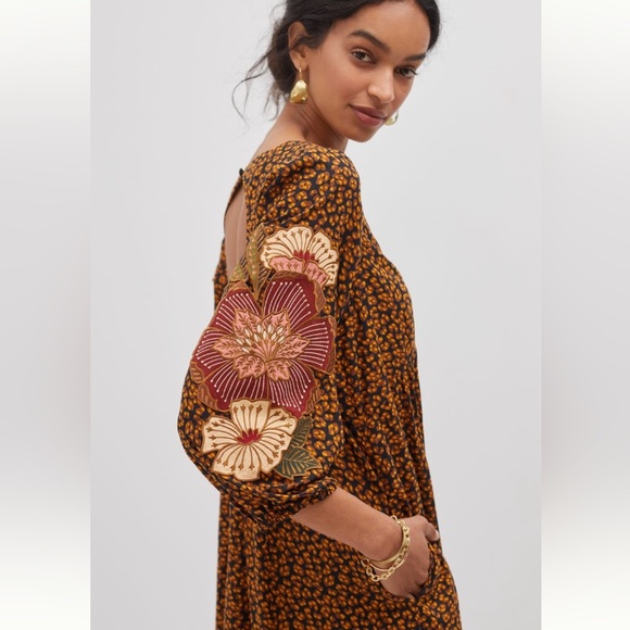 Farm Rio Embroidered Maxi Dress - Picture 2 of 11